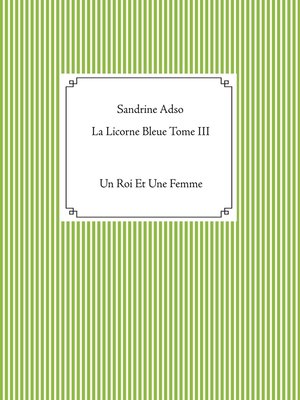cover image of La Licorne Bleue Tome III